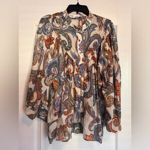 Eesome Multicolor Paisley Blouse
